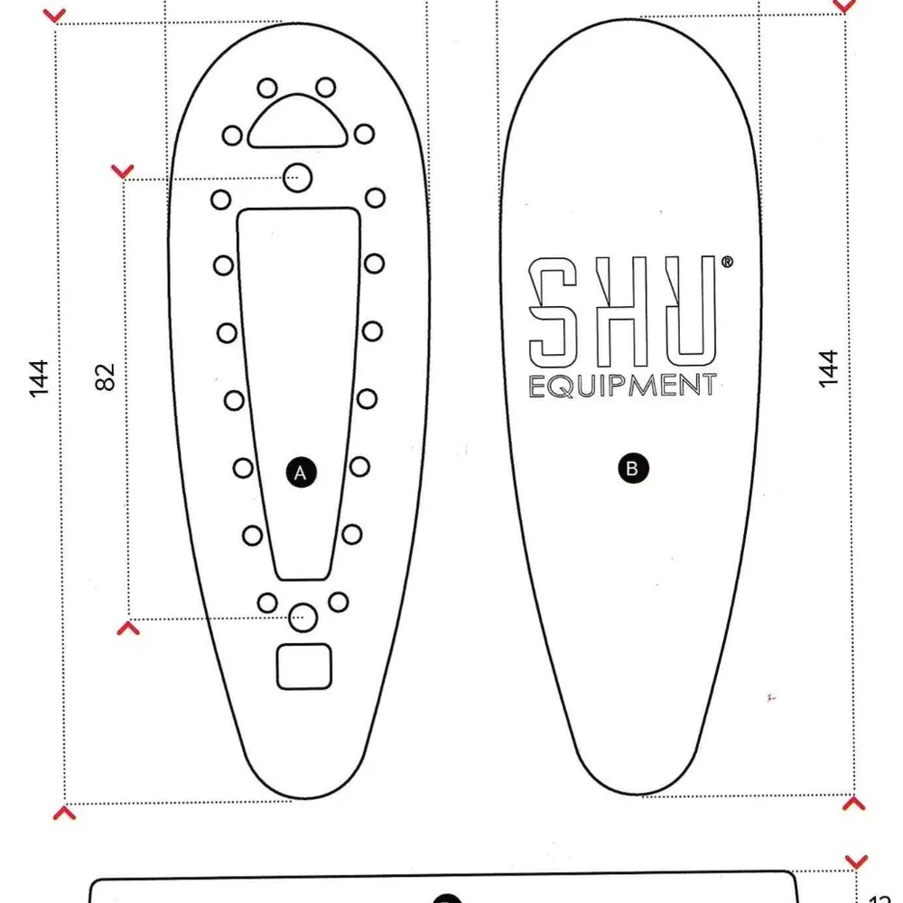 CALCIOLO RECOLOR PAD SHU EQUIPMENT ARANCIO BLU BIANCO- 22 mm