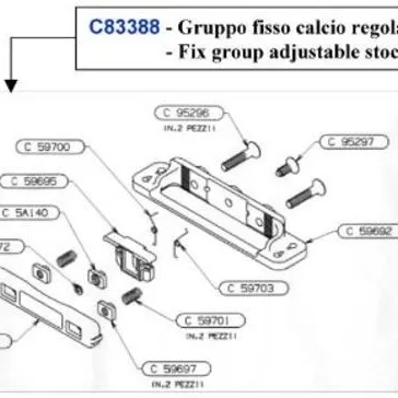 Gruppo fisso calcio regolabile